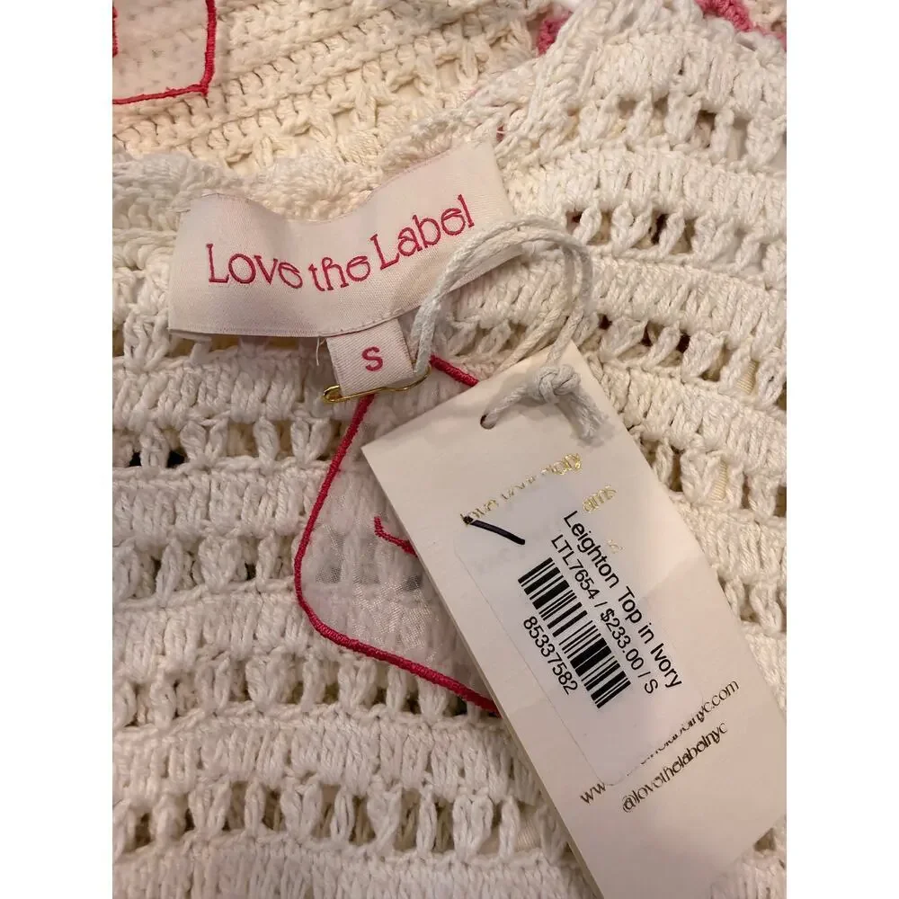 Love The Label Crochet Floral Two-Piece Set – Size Small – NWT